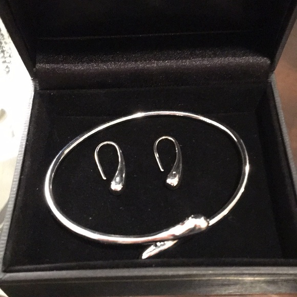 🔥Silver bracelet earrings set - Picture 3 of 5